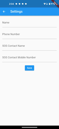 Android application Safe Zonez screenshort