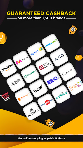 Android application GoPaisa - Cashback & Coupons screenshort