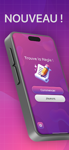 Android application Trouve La Règle ! screenshort