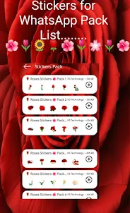 Rose Stickers for WhatsApp