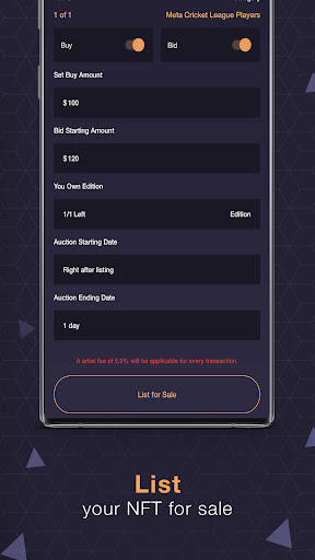 Jump.trade - NFT Marketplace Screen 2