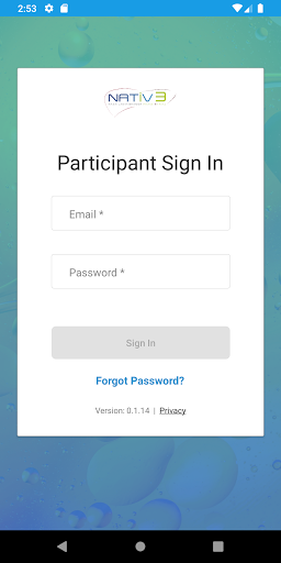 Android application NATiV3 screenshort