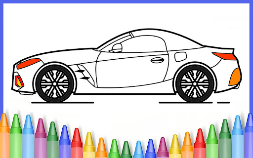 Car colouring and drawing game Screen 2