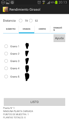 Girasol Rendimiento Screen 3