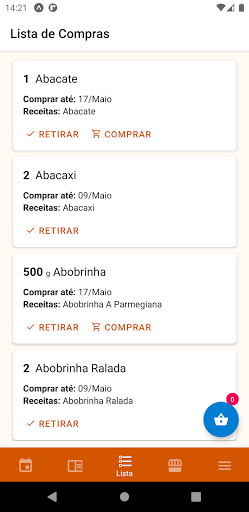 caseira.app: cardápio semanal Screen 3