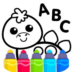 Infantis o jogo de pintar! Aprenda a desenhar bebe animais, ABC letras,  contagem numeros! Crianças jogos de meninas e meninos, bebes 2 3 4 5 6  anos! Educativos infantil desenhos para colorir! Pintura!