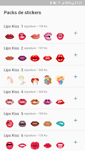 Lips & Kiss Stickers