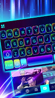 screenshot of Sparkling Neon 3d Keyboard The