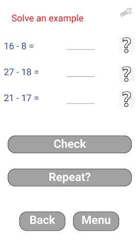 Examples in mathematics Screen 3