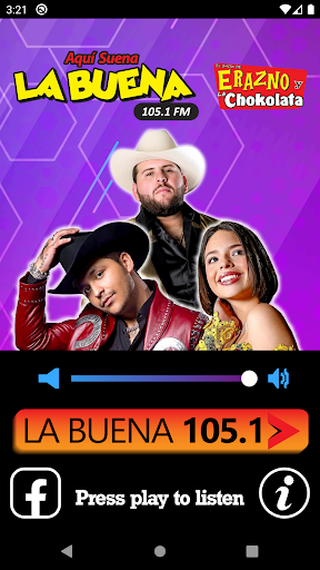 Android application La Buena105.1 KIDI Santa Maria screenshort