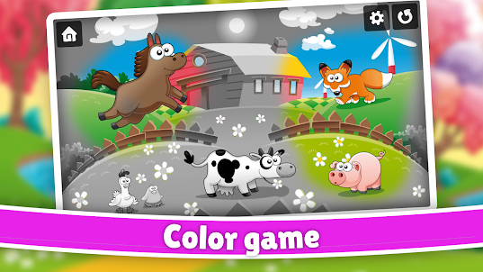 Kids Farm Animal Color Scratch