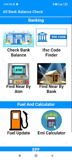 Android application Bank Balance Check All Account screenshort