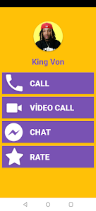Screenshot 2 King Von Fake Video Call - Kin android
