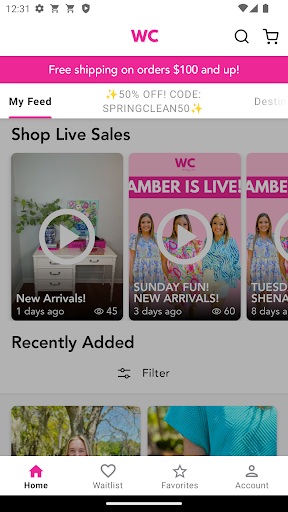 Android application Shop Whimsy Cole screenshort