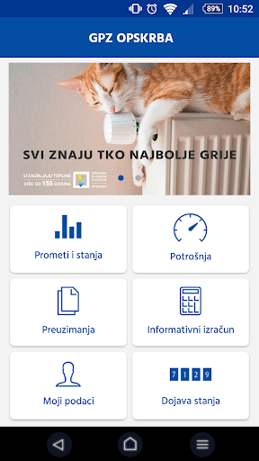 Moj Račun Screen 2