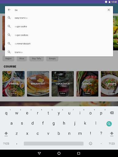 Screenshot of Japanese food recipes