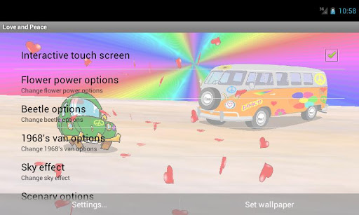 Love and Peace LWP Screen 3