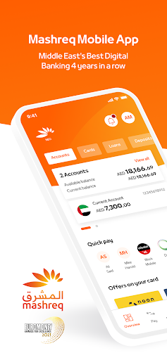 Mashreq UAE - Mobile Banking 1