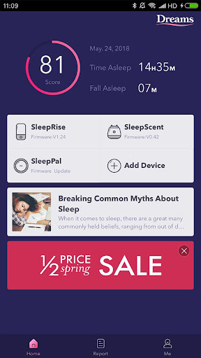 Android application Napp by Dreams screenshort