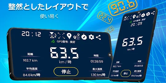 スピードメーター - デジタル 速度計測アプリ