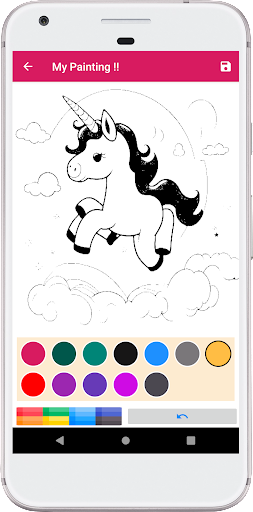 Unicorn Kids Coloring book Screen 3