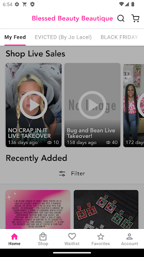 Screenshot of Blessed Beauty Beautique