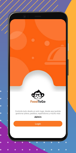 Android application FoodToGo Admin screenshort