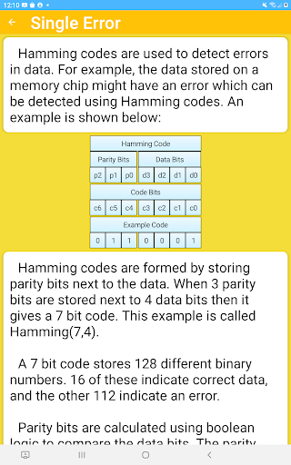 Hamming Code Screen 2