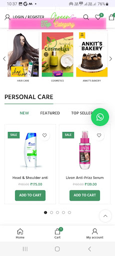 GREENSOO Shop Food N Beauty Screen 2