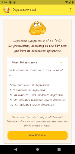 Depression Test Screen 3