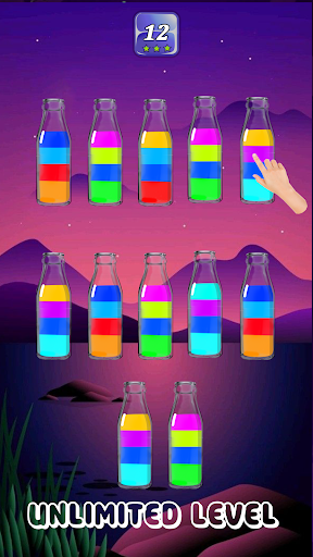 Android application Color Sorting - Water Puzzle screenshort