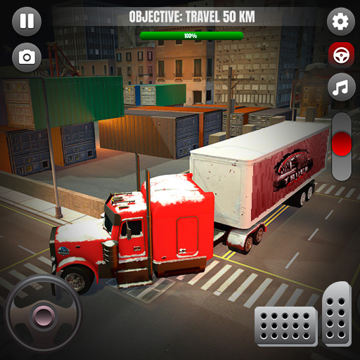 Truck Simulator games- Wheel logo