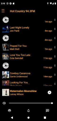 Android application Hot Country 94 3 screenshort