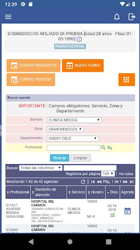 OSEP Móvil Screen 2