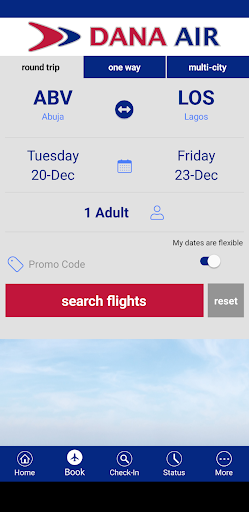 Fly DanaAir Screen 3