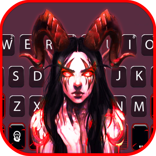 Evil Demon Girl Keyboard Theme logo