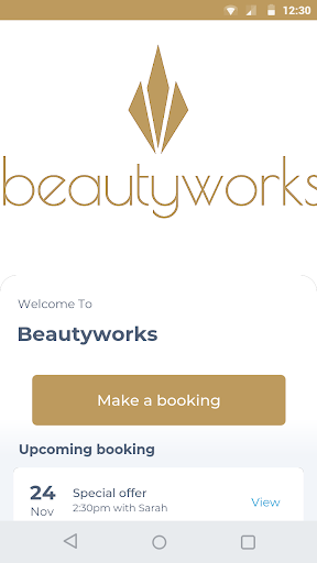 Android application Beautyworks screenshort