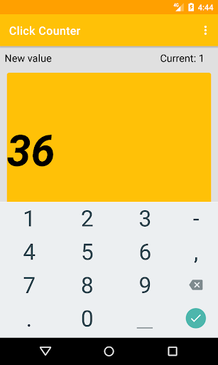 Click counter Screen 3