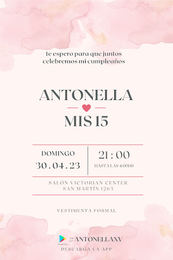Android application #ANTONELLAXV screenshort