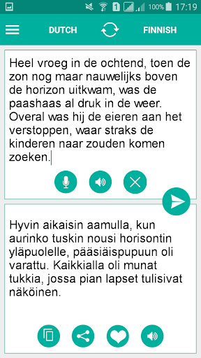 Android application Finnish Dutch Translator screenshort