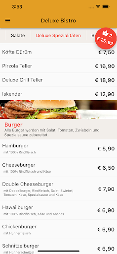 Deluxe Bistro Screen 2