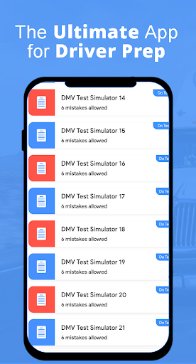 Android application Driver Permit Practice Prep screenshort