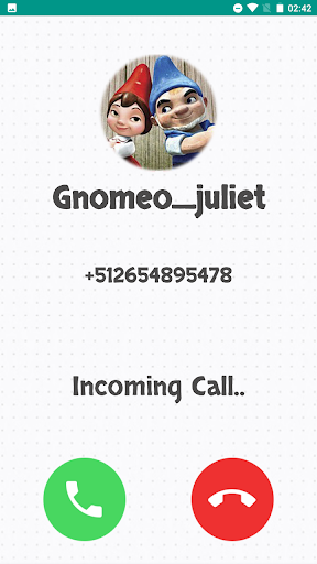 fake call from Gnomeo  juliet