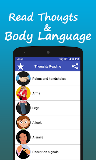 Android application Read Thoughts - Body Language screenshort