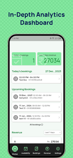 Android application CrickBox-Box Cricket Admin App screenshort