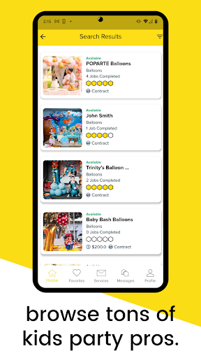 Beebizy: shop party pros Screen 2