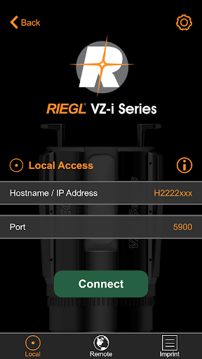 RIEGL VZ-i Series Screen 2