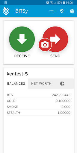 Android application BiTSy - Bitshares wallet screenshort