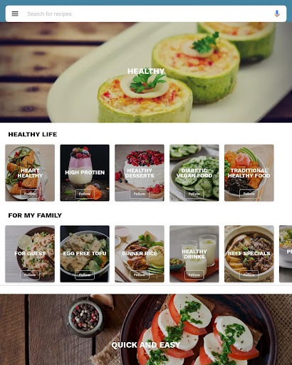 Screenshot of Japanese food recipes