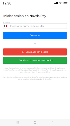 Navsis Pay Screen 2